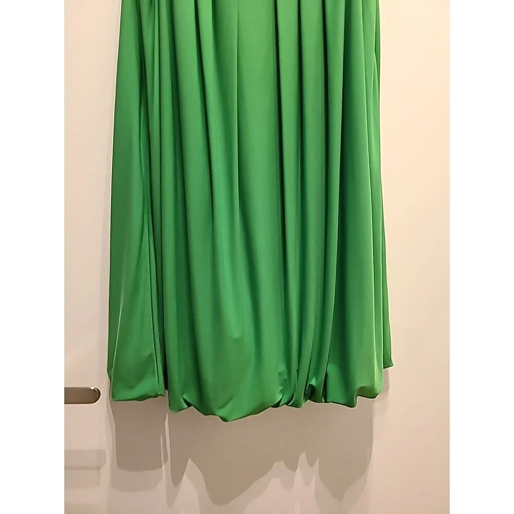 Essentials by ABS Women Dress Sleeveless Wide Strap Green M - Picture 5 of 7